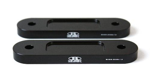 BX Bump Steer Kits - BLOX Honda S2000 Racing Front 12mm Thin Spacer Bump Steer Kit - Black (Lowered 1in and more)