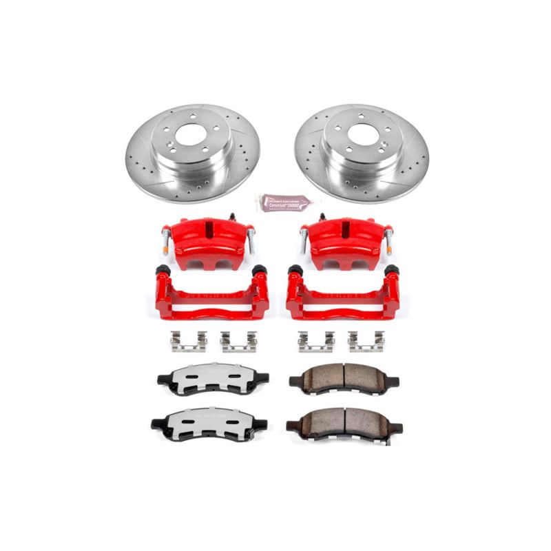 PSB Z36 Truck & Tow Kit - Power Stop 06-08 Isuzu Ascender Front Z36 Truck & Tow Kit w/Cals