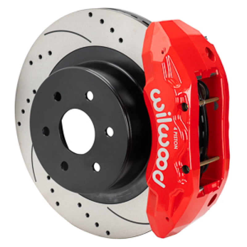 WIL TX4R Brake Kits - Wilwood 99-18 Chevy Silverado/GMC Sierra 16x1.25 D&S Rotor TX4R 4 Piston Rear Brake Kit - Red