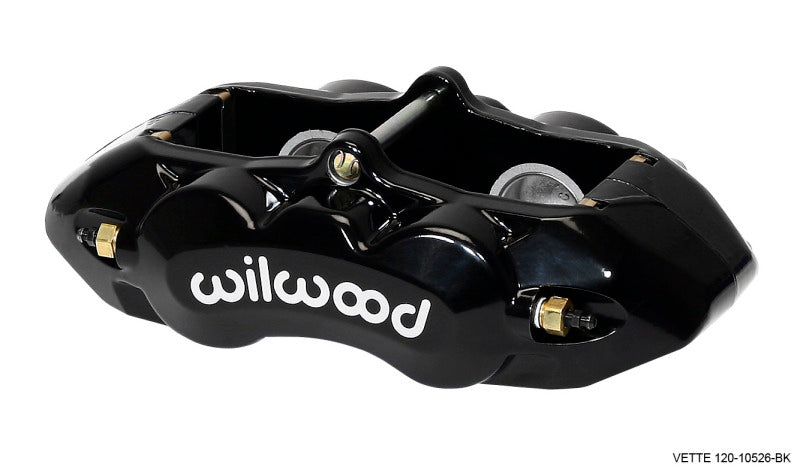 WIL D8 Caliper - Wilwood Caliper-D8-4 Rear Black 1.38in Pistons 1.25in Disc