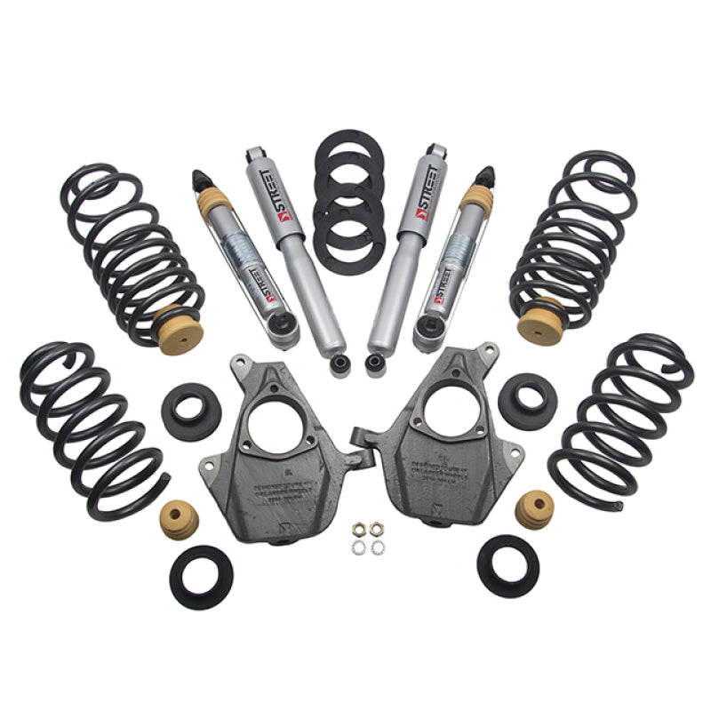 BT Lower Kit w SP Shocks - Belltech LOWERING KIT 14-17 GM SUV w/o Magnetic/Auto Ride