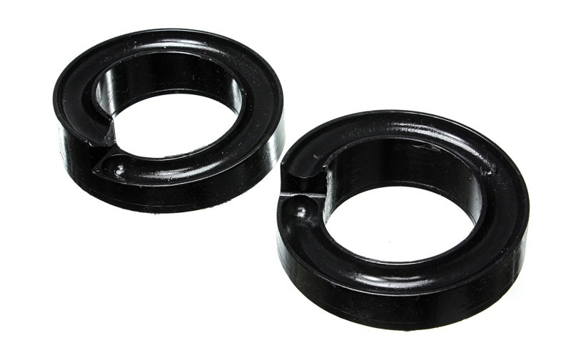 ES Spring Isolators - Black - Energy Suspension 2005-07 Ford F-250/F-350 SD 2/4WD Front Coil Spring Isolator Set - Black