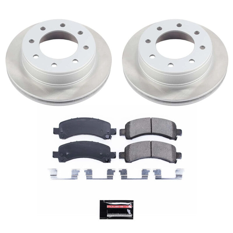 PSB Semi-Coated Rotor Kits - Power Stop 07-20 GMC Savana 3500 Rear Semi-Coated Rotor Kit