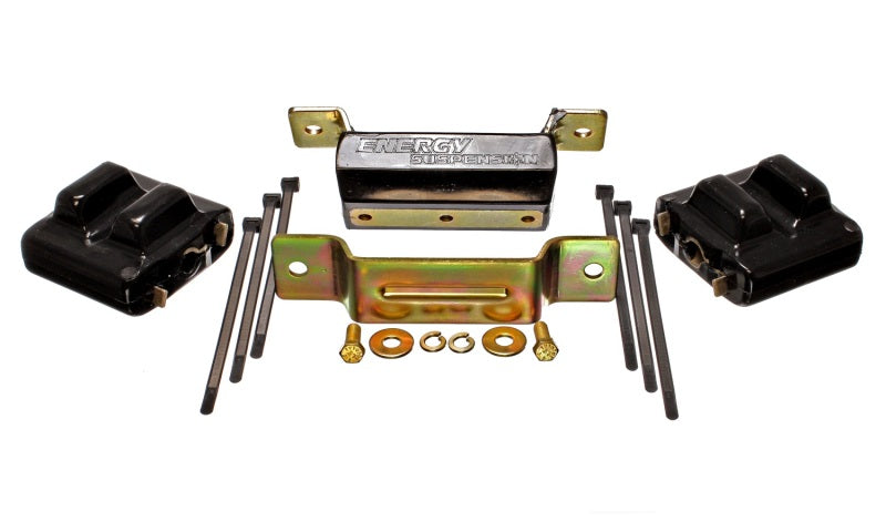 ES Eng/Trans Combo Kit - Black - Energy Suspension 88-94 GM Blazer 4WD K Series Black Motor and Transmission Mounts; Zinc Finish