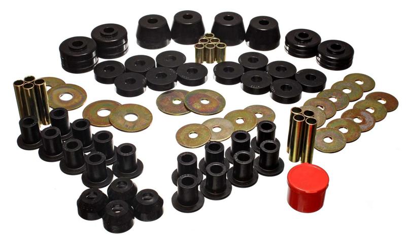 ES Hyper-Flex Sets - Black - Energy Suspension 85-92 VW Golf/GTI/Jetta / 72-93 Dodge Ramcharger Blk Hyper-flex Master Bushing Set