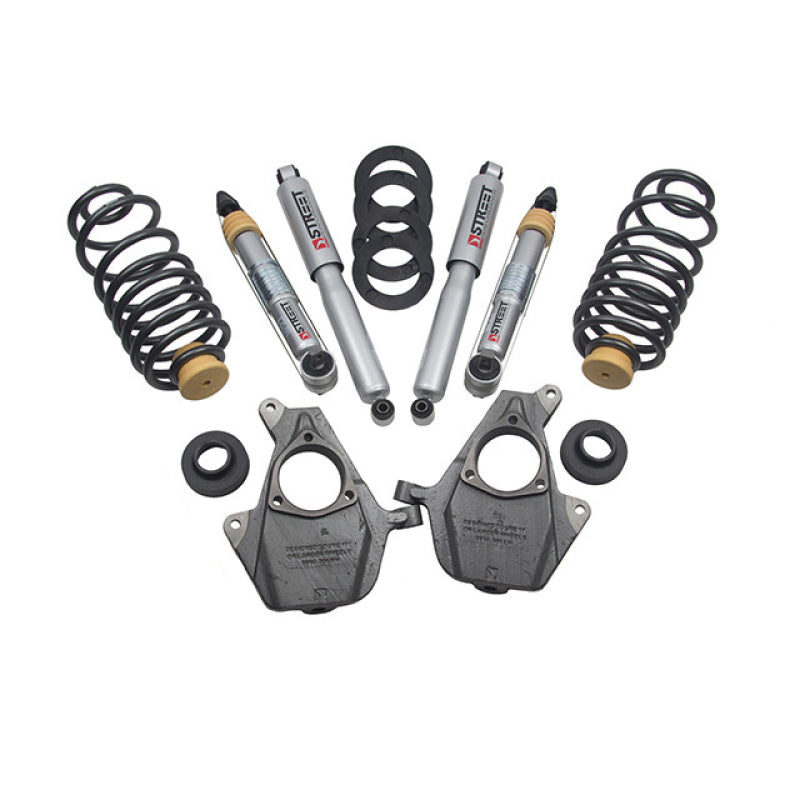 BT Lower Kit w SP Shocks - Belltech LOWERING KIT 14-17 GM SUV w/o Magnetic/Auto Ride