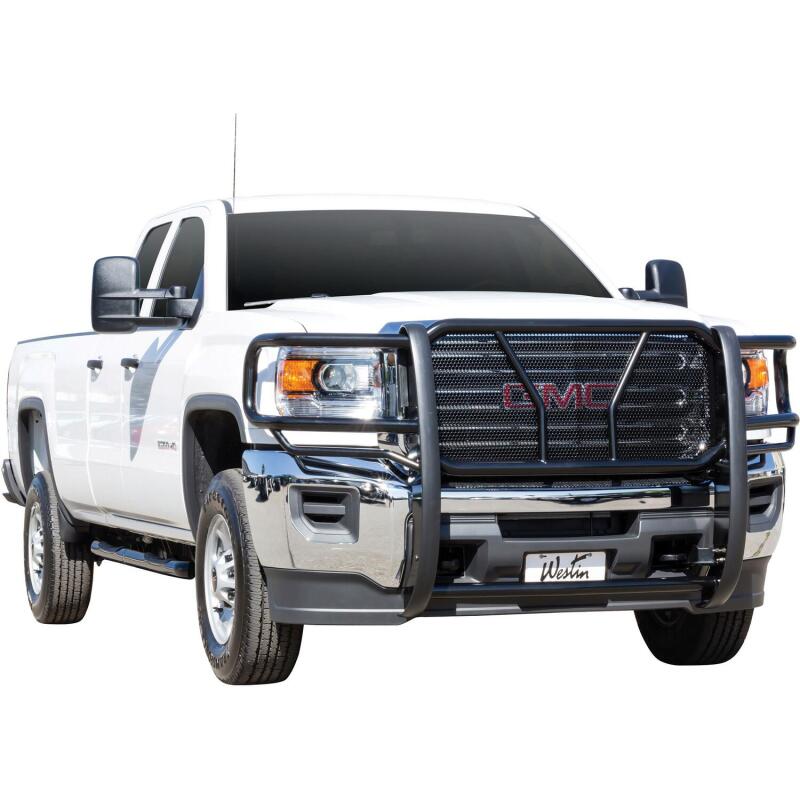 WES HDX Grille Guards - Westin 2015-2018 GMC Sierra 2500/3500 HDX Grille Guard - Black