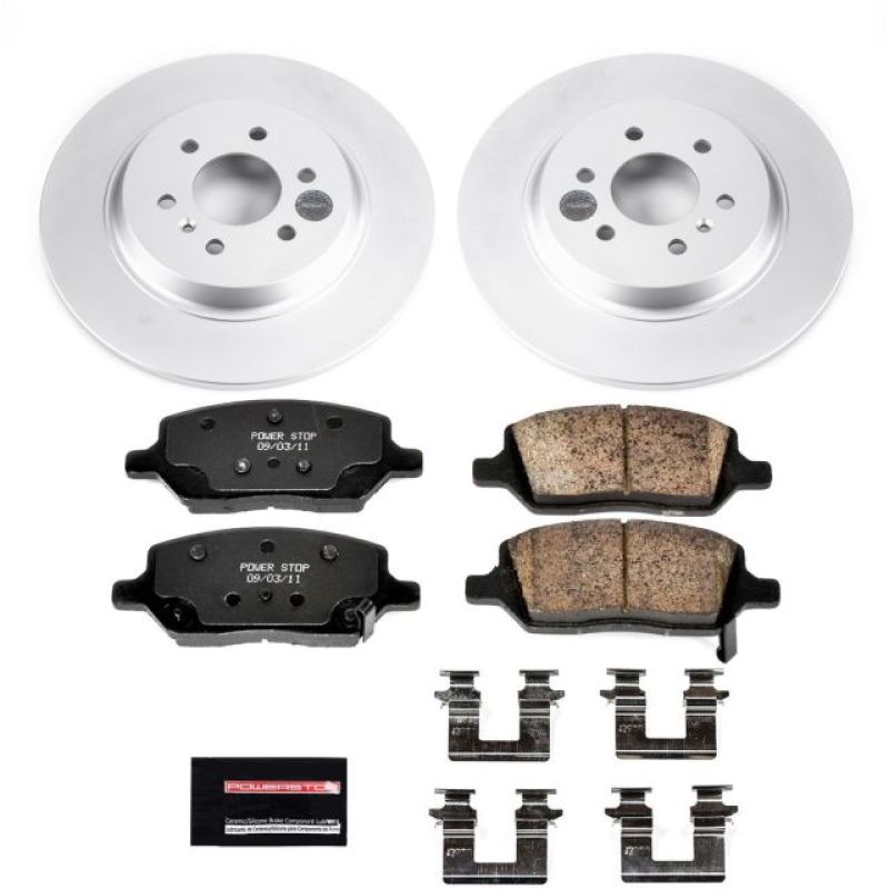 PSB Z17 Evolution Coated Kit - Power Stop 14-17 Mobility Ventures MV-1 Rear Z17 Evolution Geomet Coated Brake Kit