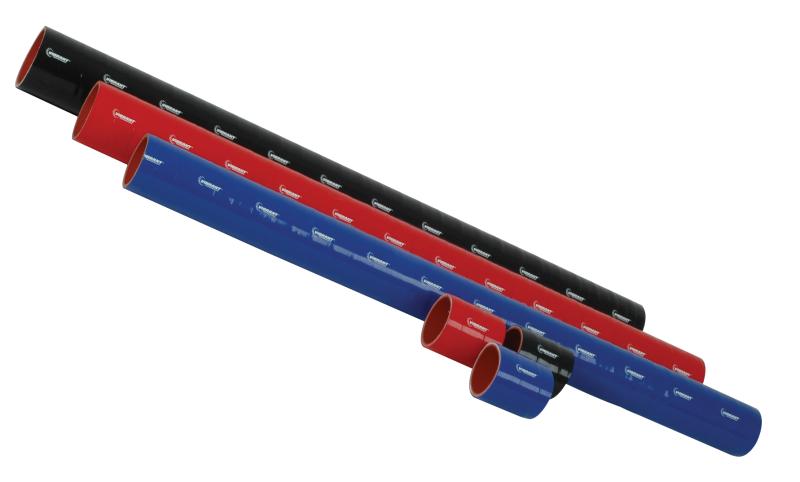 VIB 4 Ply Hoses - Vibrant 4 Ply Reinforced Silicone Straight Hose Coupling - 1.5in I.D. x 3in long (Black)