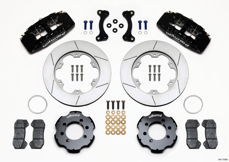 WIL Dynapro Brake Kit - Wilwood Dynapro 6 Front Hat Kit 11.00in GT Rotor 95-05 Miata