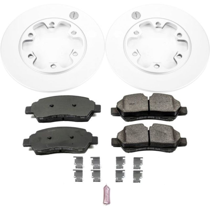 PSB Z17 Evolution Coated Kit - Power Stop 15-18 Ford Transit-350 HD Rear Z17 Evolution Geomet Coated Brake Kit