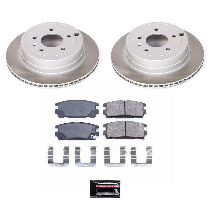 PSB Semi-Coated Rotor Kits - Power Stop 07-09 Suzuki XL-7 Rear Semi-Coated Rotor Kit