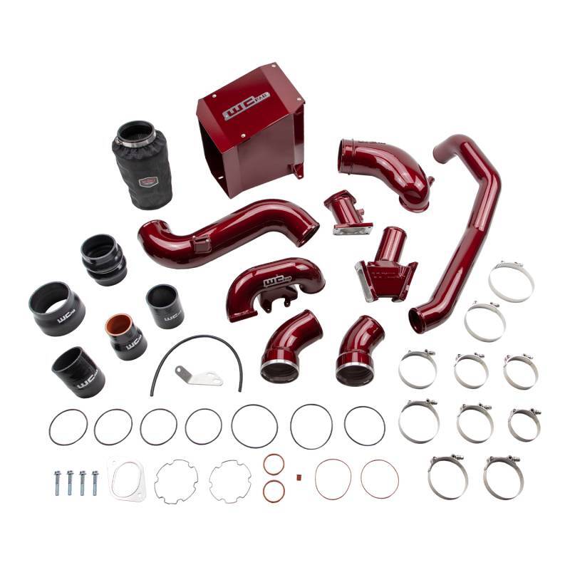 WCF Intake Kit - Stage 2 - Wehrli 2007.5-2010 Chevrolet Duramax 6.6L LMM Stage 2 High Flow Intake Bundle Kit - WCFab Red