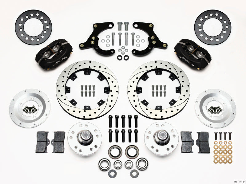 WIL Dynalite Brake Kit - Wilwood Forged Dynalite Front Kit 11.75in Drilled 59-64 Chevy Impala / 63-64 Corvette