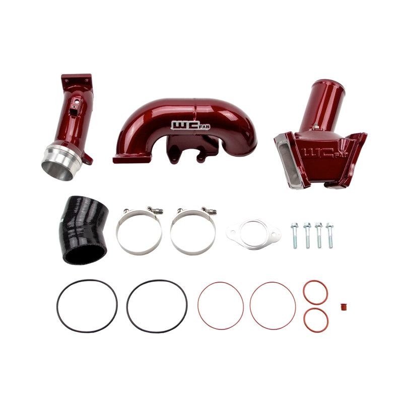 WCF Y-Bridge Kit - Wehrli 06-07 Chevrolet Duramax LBZ 3in. Y-Bridge Kit - WCFab Red