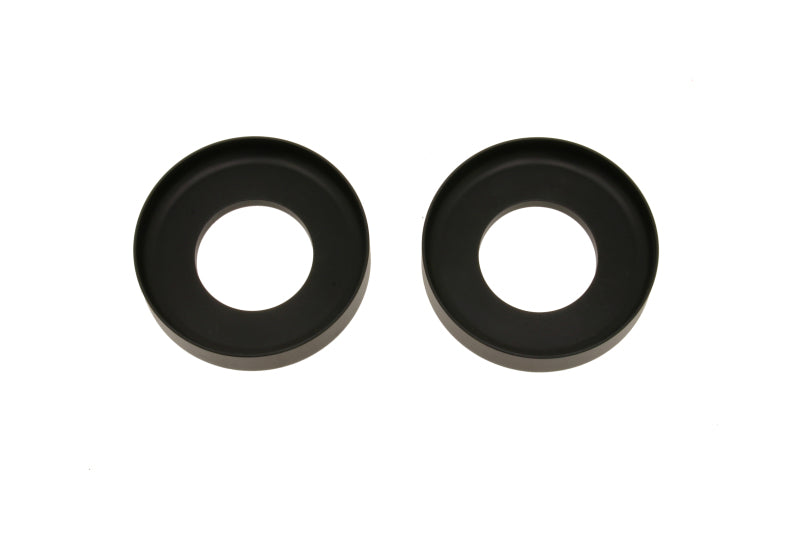 BMR Shock Bushing Kits - BMR 93-02 F-Body QA1 Shock Spring Seats - Black Anodized