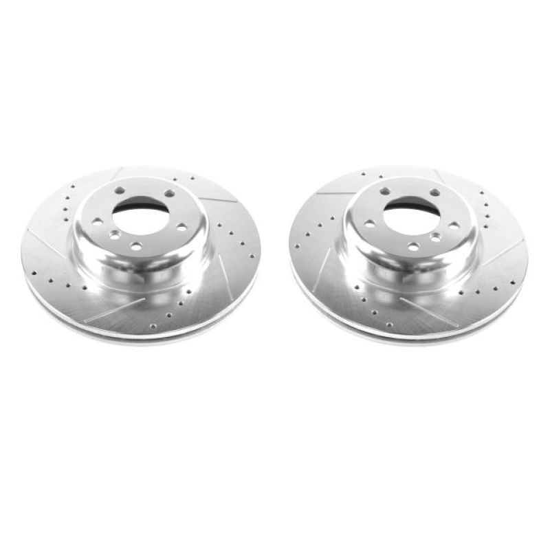 PSB Evolution Drill/Slot Rotor - Power Stop 08-13 BMW 135i Front Evolution Drilled & Slotted Rotors - Pair