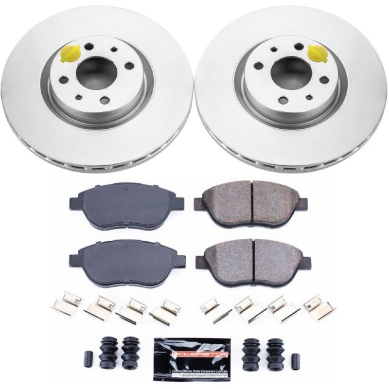 PSB Z23 Evolution Coated Kit - Power Stop 12-18 Fiat 500 Front Z23 Evolution Sport Coated Brake Kit