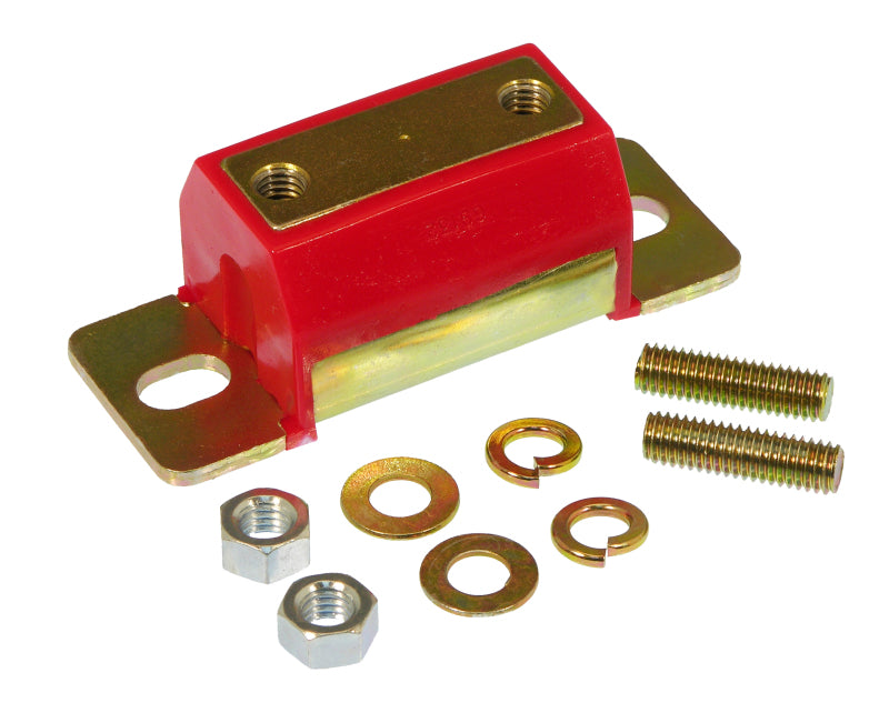 PRO Transmission Mounts - Red - Prothane 79-98 Ford Mustang Conversion Trans Mount Kit - Red