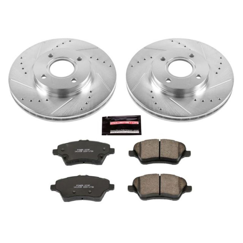 PSB Z23 Evolution Kit - Power Stop 14-19 Ford Fiesta Front Z23 Evolution Sport Brake Kit