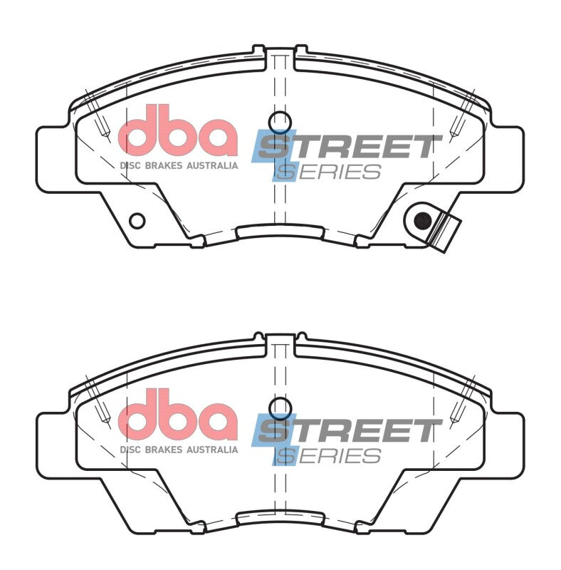 DBA Street Series Brake Pads - DBA 11-15 Honda CR-Z Street Series Front Brake Pads
