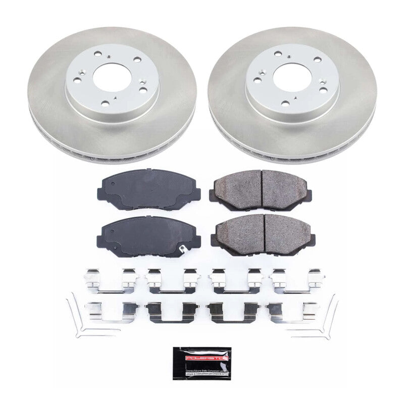 PSB Semi-Coated Rotor Kits - Power Stop 03-11 Honda Element Front Semi-Coated Rotor Kit
