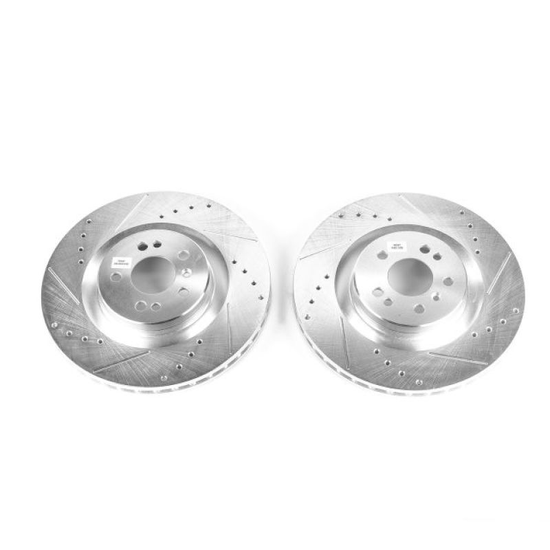PSB Evolution Drill/Slot Rotor - Power Stop 05-06 Mercedes-Benz G55 AMG Front Evolution Drilled & Slotted Rotors - Pair
