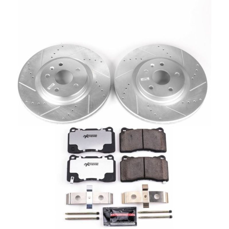 PSB Z26 Street Warrior Kit - Power Stop 14-17 Buick Regal Front Z26 Street Warrior Brake Kit