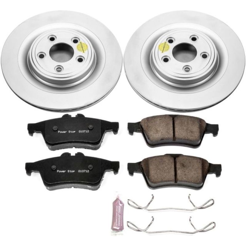 PSB Z23 Evolution Coated Kit - Power Stop 06-08 Jaguar S-Type Rear Z23 Evolution Sport Coated Brake Kit
