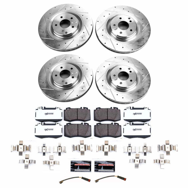PSB Z26 Street Warrior Kit - Power Stop 07-10 Mercedes-Benz SLK55 AMG Front Z26 Street Brake Kit