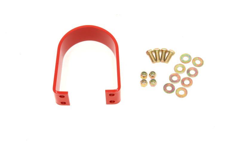 BMR Tunnel Braces - BMR 05-14 S197 Mustang BMR Rear Tunnel Brace Loop Upgrade - Red