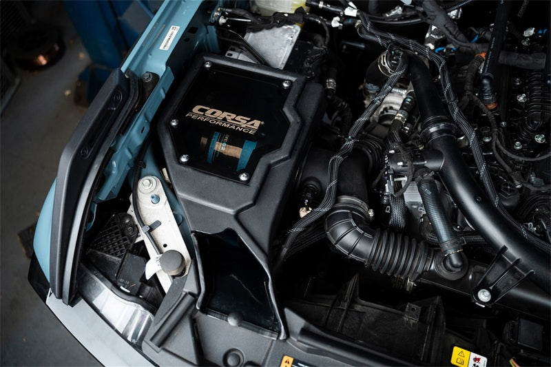 COR Air Intake Closed Box - Corsa 2021-2025 Ford Bronco 2.7L Cold Air Intake With Donaldson Powercore Dry Filter