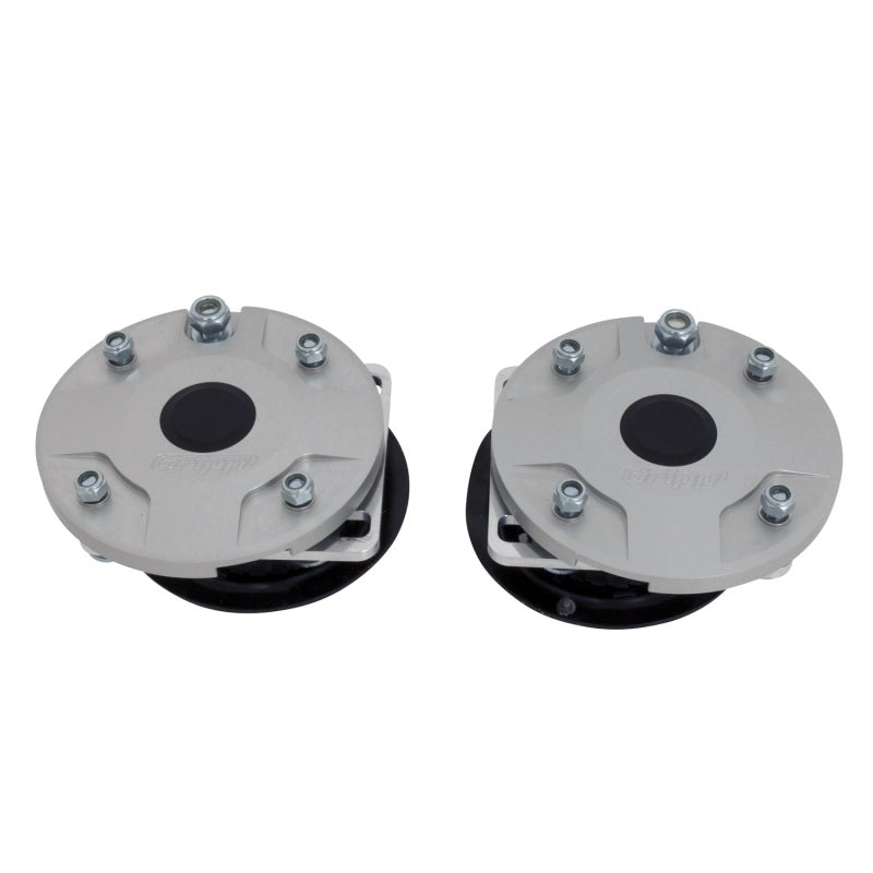 BBK Caster Camber Plate Kit - BBK 05-14 Mustang Caster Camber Plate Kit - Silver Anodized Finish
