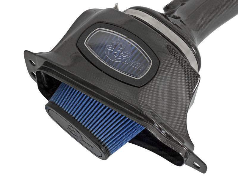 AFE Black Series Carbon Fiber Cold Air Intakes - aFe Momentum Carbon Fiber Cold Air Intake System PDS/P5R 15-16 Chevrolet Corvette Z06 V8-6.2L