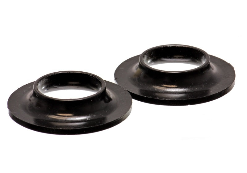 ES Spring Isolators - Black - Energy Suspension Universal 2 1/8in ID 4 1/8in OD 13/16in H Black Coil Spring Isolators (2 per set)