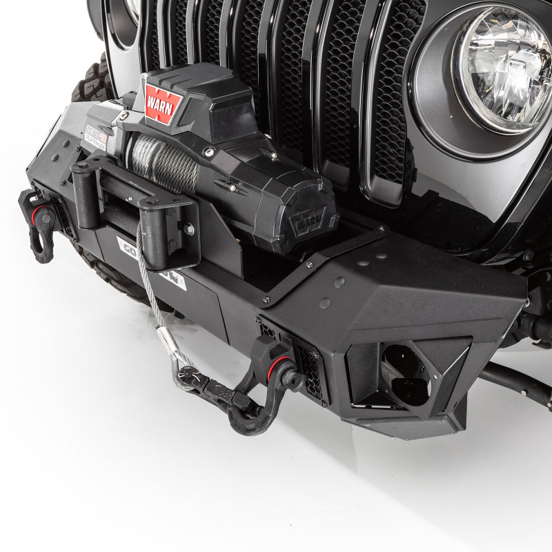 GOR Trailine Bumper - Go Rhino 07-20 Jeep Wrangler JL/JLU/JK/JKU/Gladiator JT Trailline Front Stubby Bumper