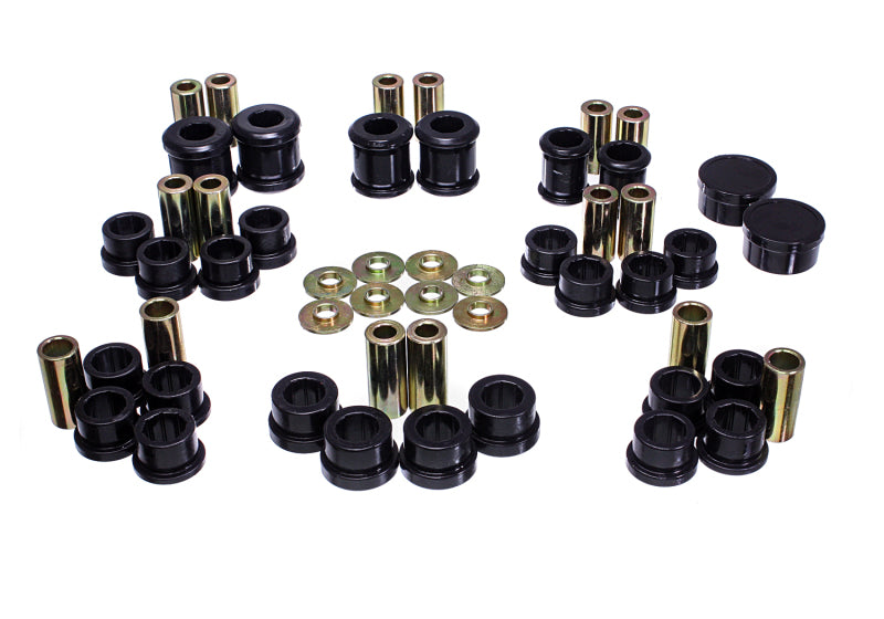 ES Cntrl Arm Bushings - Black - Energy Suspension 2016 Mazda Miata Black Rear Control Arm Bushing Set
