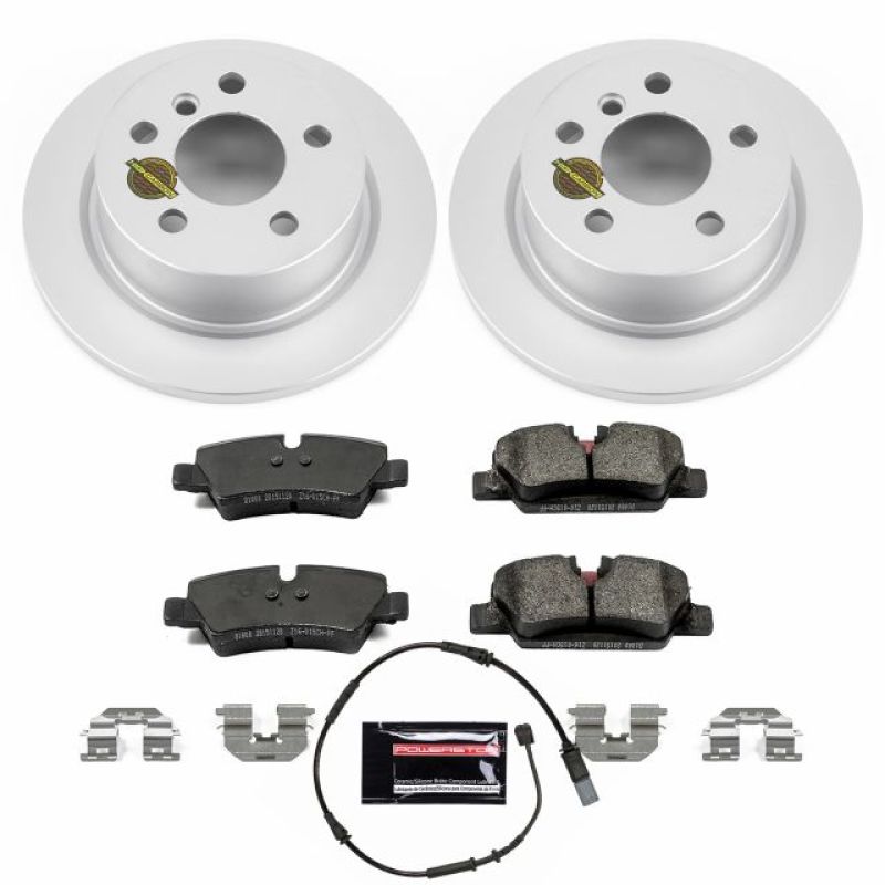 PSB Z23 Evolution Coated Kit - Power Stop 14-19 Mini Cooper Rear Z23 Evolution Sport Coated Brake Kit