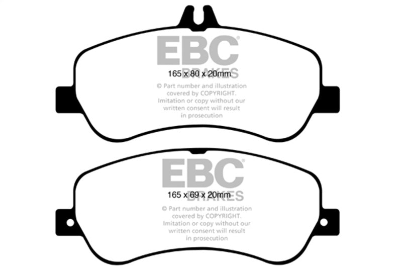 EBC Greenstuff Brake Pad Sets - EBC 13-16 Mercedes-Benz GLK250 2.1 Twin TD Greenstuff Front Brake Pads