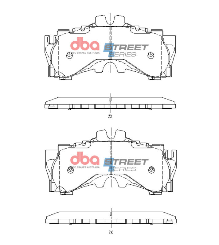 DBA Street Series Brake Pads - DBA 2017+ Lexus LC500 Street Series Front Brake Pads