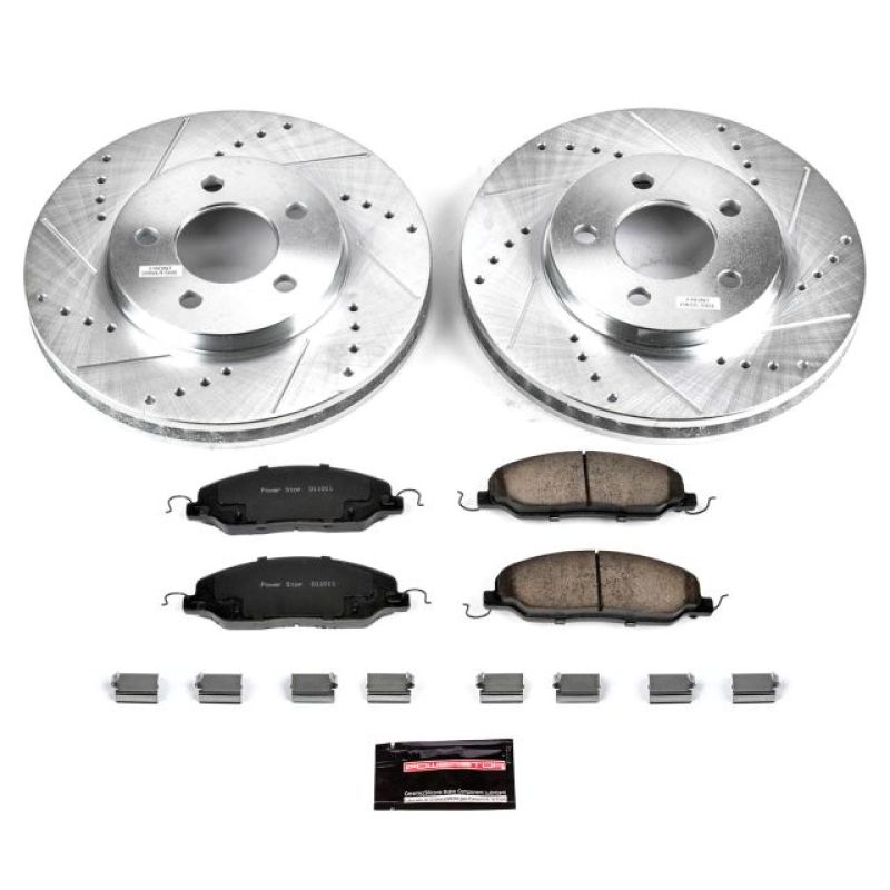 PSB Z23 Evolution Kit - Power Stop 05-10 Ford Mustang Front Z23 Evolution Sport Brake Kit