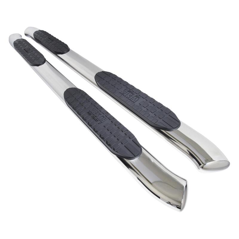 WES Nerf Bars - PRO TRAXX 5 - Westin 2005-2017 Toyota Tacoma Double Cab PRO TRAXX 5 Oval Nerf Step Bars - SS