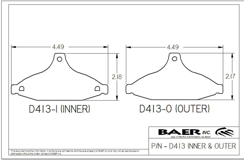 BAE Claw Brake Pads - Baer Brakes 89-97 Chevrolet Camaro Claw Brake Rear Pads