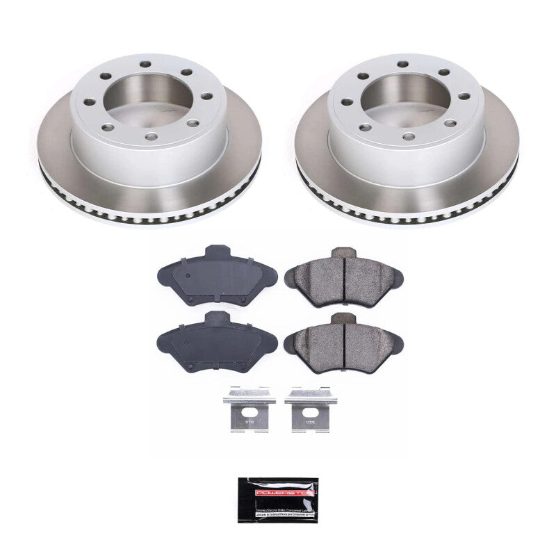 PSB Semi-Coated Rotor Kits - Power Stop 94-98 Ford Mustang Front Semi-Coated Rotor Kit