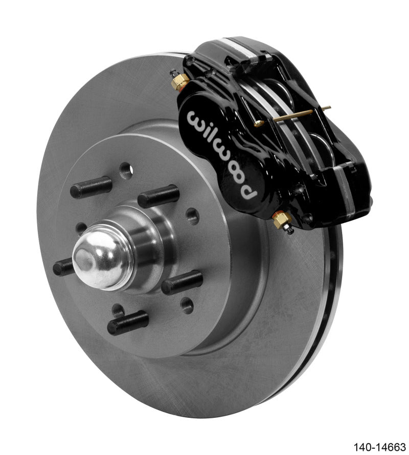 WIL Dynalite Brake Kit - Wilwood Forged Dynalite-M Front Kit 11.5in 1 PC Rotor&Hub 58-64 Impala 63-64 Corvette