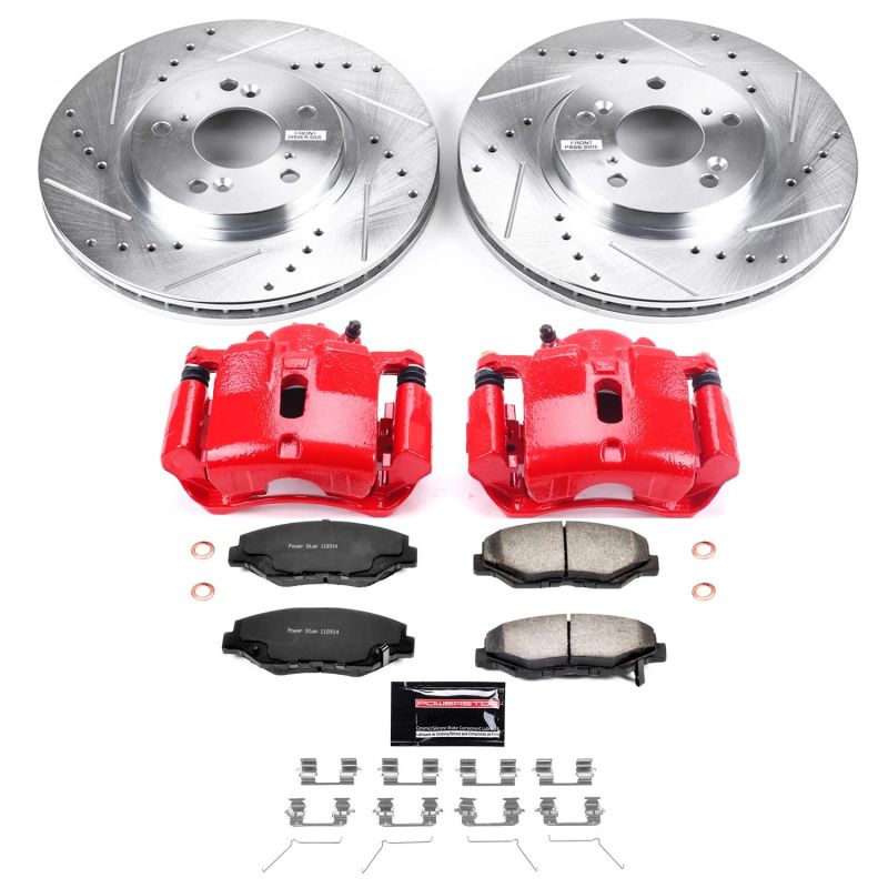 PSB Z36 Truck & Tow Kit w/Cals - Power Stop 03-08 Honda Pilot Front Z36 Truck & Tow Brake Kit w/Calipers