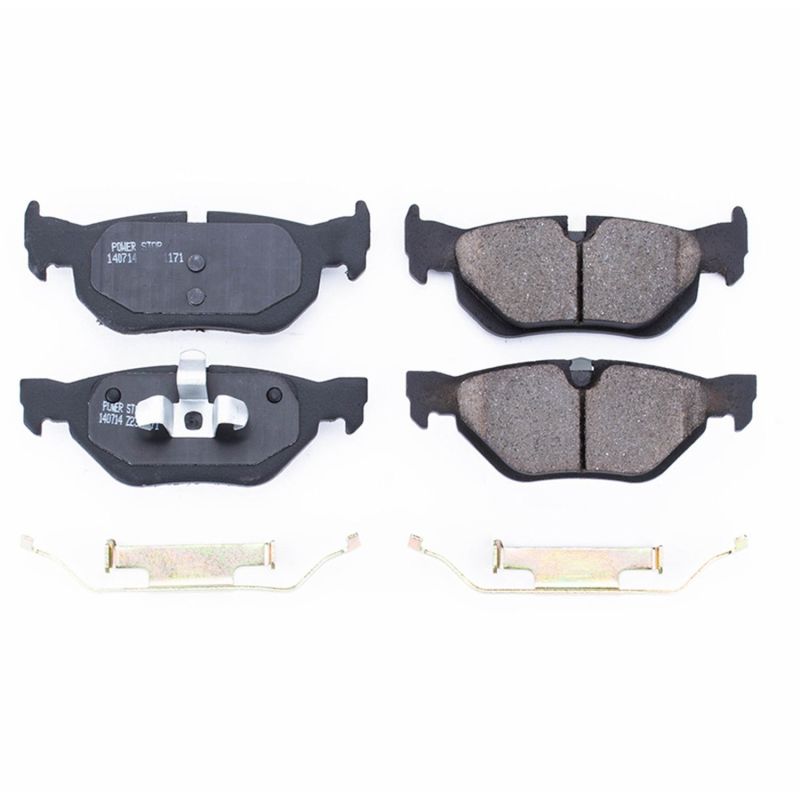 PSB Z17 Evolution Brake Pads - Power Stop 07-09 BMW 323i Rear Z17 Evolution Ceramic Brake Pads w/Hardware