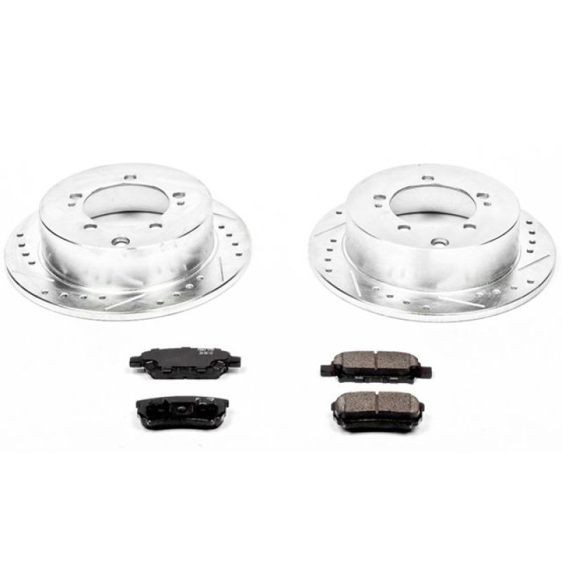 PSB Z23 Evolution Kit - Power Stop 04-06 Mitsubishi Lancer Rear Z23 Evolution Sport Brake Kit