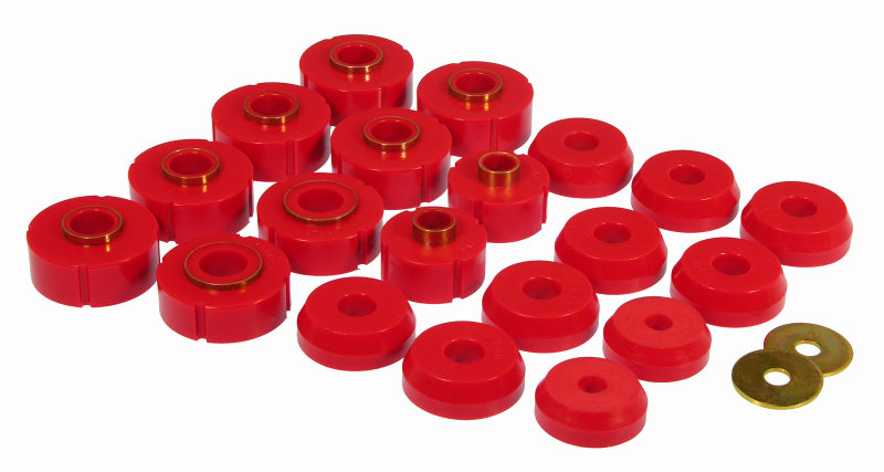 PRO Body/Subframe Bush - Red - Prothane Ford F-150/250LD (Std/Extd/Crew) Body Mount - Red