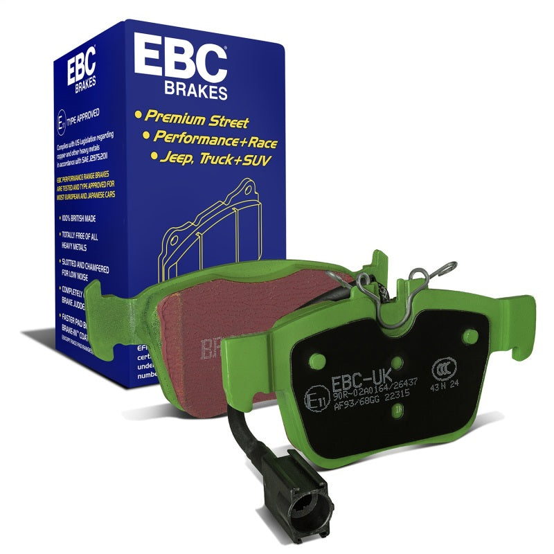 EBC Greenstuff Brake Pad Sets - EBC 2017+ Alfa Romeo Giulia 2.0L Turbo Greenstuff Rear Brake Pads